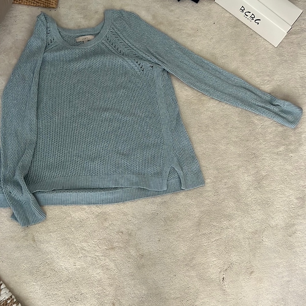 Loft knit sweater. Size L. Like new.